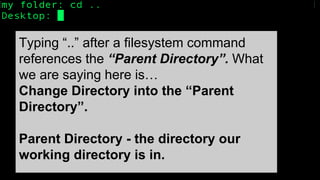 cd - The Change Directory Command | PPT