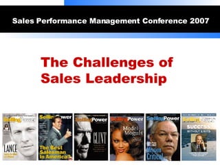 [object Object],The Challenges of  Sales Leadership   