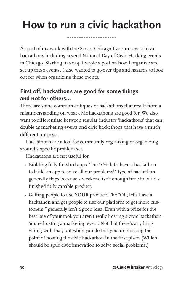 The Civicwhitaker Anthology The Civicwhitaker Anthology