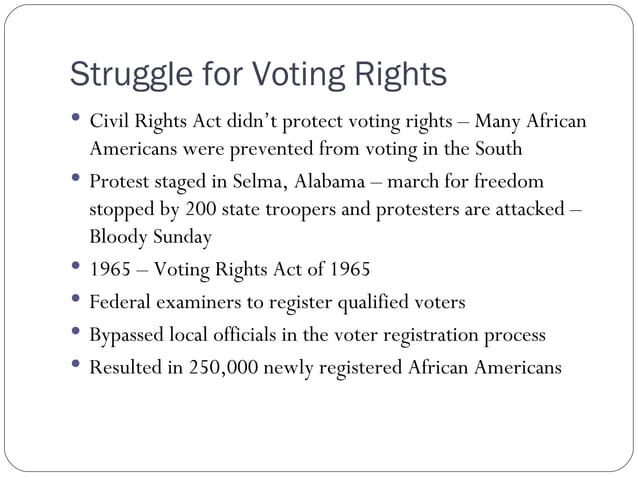 Chapter 29 - The Civil Rights Movement | PPT