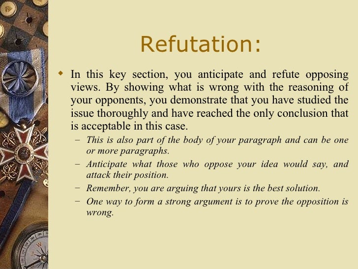 Refutation argument examples image