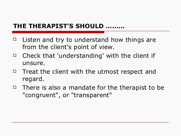 Clientcentered therapy