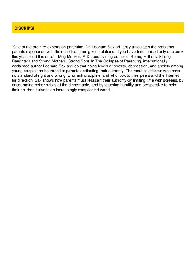 #PDF~ The Collapse of Parenting: How We Hurt Our Kids When ...