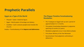 Egypt Parallel The Coming Rapture - Moses as a Prefigure of Christ | PPTX