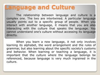 THE-COMMON-LANGUAGE-TREE Family in Southeast Asia | PPTX