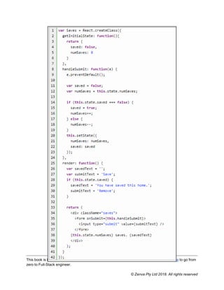 This book is brought to you by Zenva - Enroll in our Full-Stack Web Development Mini-Degree to go from
zero to Full-Stack engineer.
© Zenva Pty Ltd 2018. All rights reserved
 