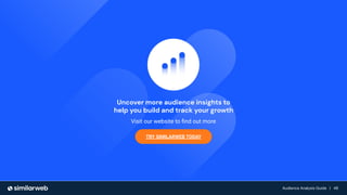Audience Growth: The Complete Guide | 48
Audience Analysis Guide | 48
Audience Analysis Guide | 48
Uncover more audience insights to
help you build and track your growth
Visit our website to ﬁnd out more
TRY SIMILARWEB TODAY
 