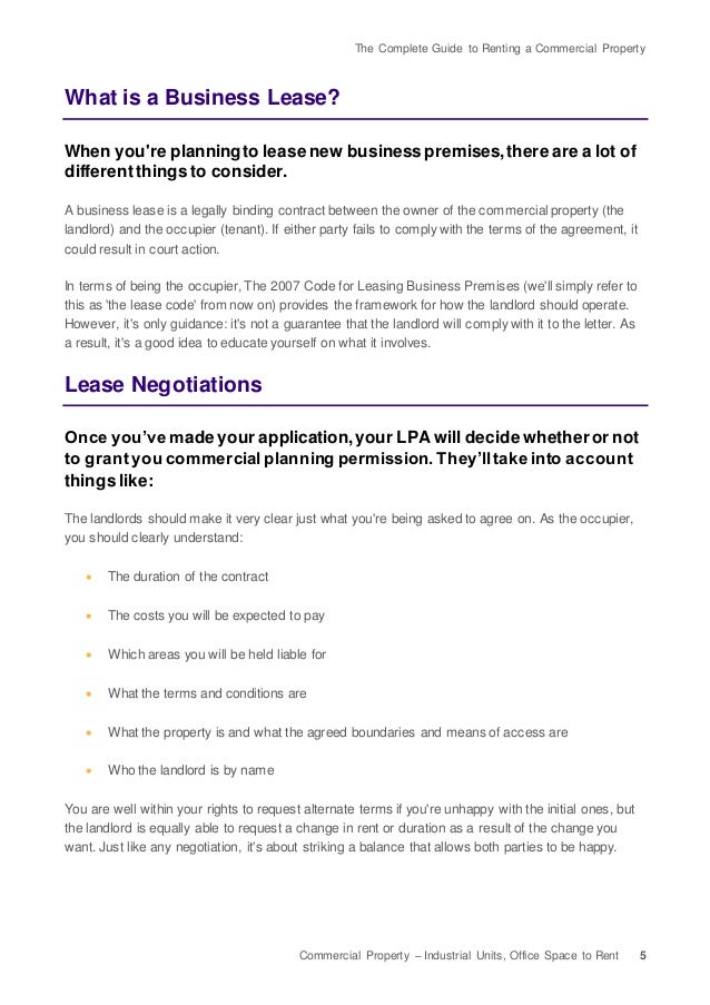 The Complete Guide to Renting a Commercial Property