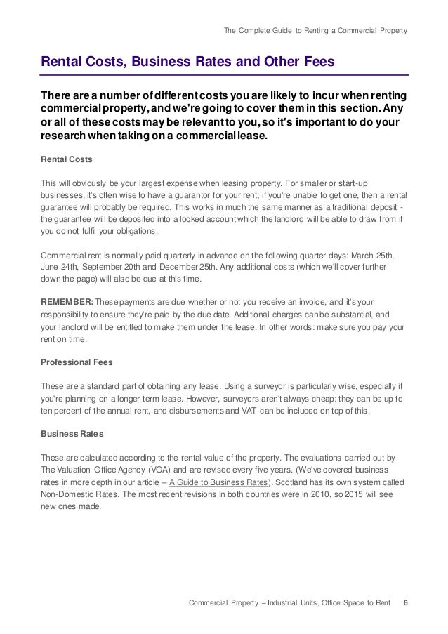 The Complete Guide to Renting a Commercial Property