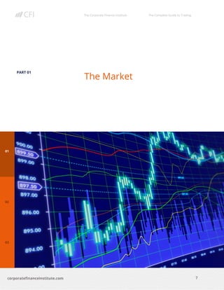The Corporate Finance Institute The Complete Guide to Trading
7
corporatefinanceinstitute.com
PART 01
The Market
 