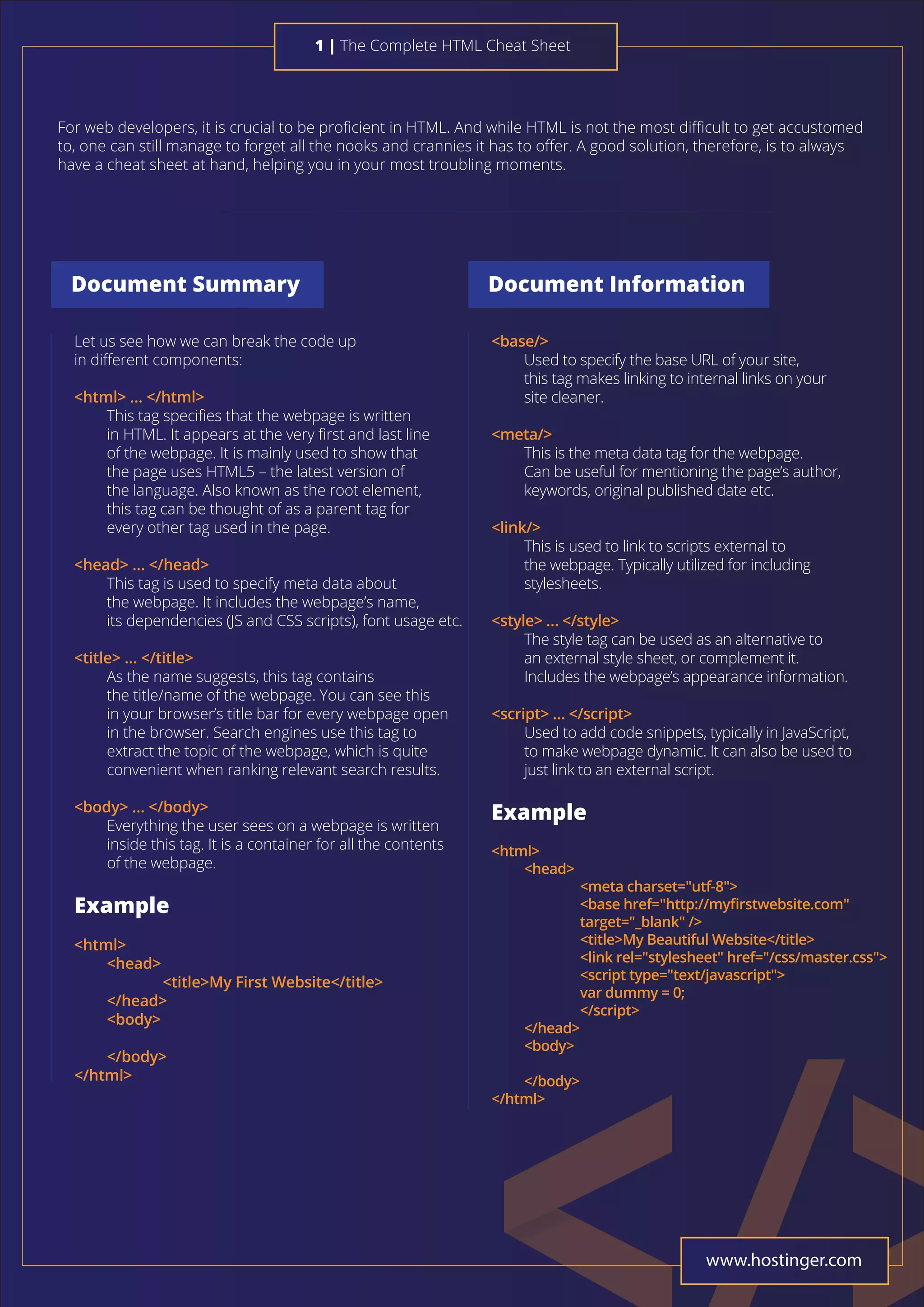 The complete-html-cheat-sheet | PDF