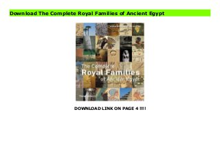 DOWNLOAD LINK ON PAGE 4 !!!!
Download The Complete Royal Families of Ancient Egypt
Read PDF The Complete Royal Families of Ancient Egypt Online, Read PDF The Complete Royal Families of Ancient Egypt, Downloading PDF The Complete Royal Families of Ancient Egypt, Download online The Complete Royal Families of Ancient Egypt, The Complete Royal Families of Ancient Egypt Online, Download Best Book Online The Complete Royal Families of Ancient Egypt, Download Online The Complete Royal Families of Ancient Egypt Book, Download Online The Complete Royal Families of Ancient Egypt E-Books, Download The Complete Royal Families of Ancient Egypt Online, Download Best Book The Complete Royal Families of Ancient Egypt Online, Download The Complete Royal Families of Ancient Egypt Books Online, Download The Complete Royal Families of Ancient Egypt Full Collection, Read The Complete Royal Families of Ancient Egypt Book, Read The Complete Royal Families of Ancient Egypt Ebook The Complete Royal Families of Ancient Egypt PDF, Read online, The Complete Royal Families of Ancient Egypt pdf Download online, The Complete Royal Families of Ancient Egypt Best Book, The Complete Royal Families of Ancient Egypt Download, PDF The Complete Royal Families of Ancient Egypt Download, Book PDF The Complete Royal Families of Ancient Egypt, Read online PDF The Complete Royal Families of Ancient Egypt, Download online The Complete Royal Families of Ancient Egypt, Download Best, Book Online The Complete Royal Families of Ancient Egypt, Download The Complete Royal Families of Ancient Egypt PDF files
 