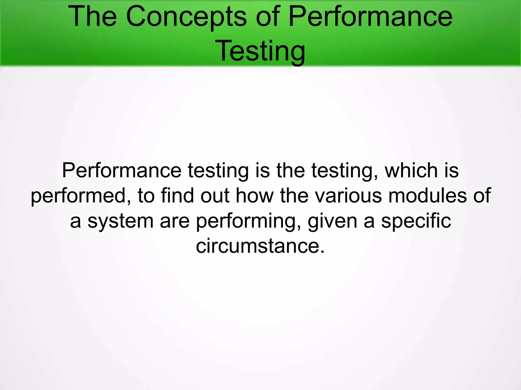 The concepts-of-performance-testing | PPTX