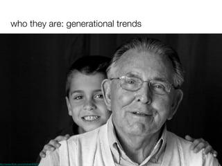who they are: generational trends http://www.flickr.com/photos/99911874@N00/2139654509 
