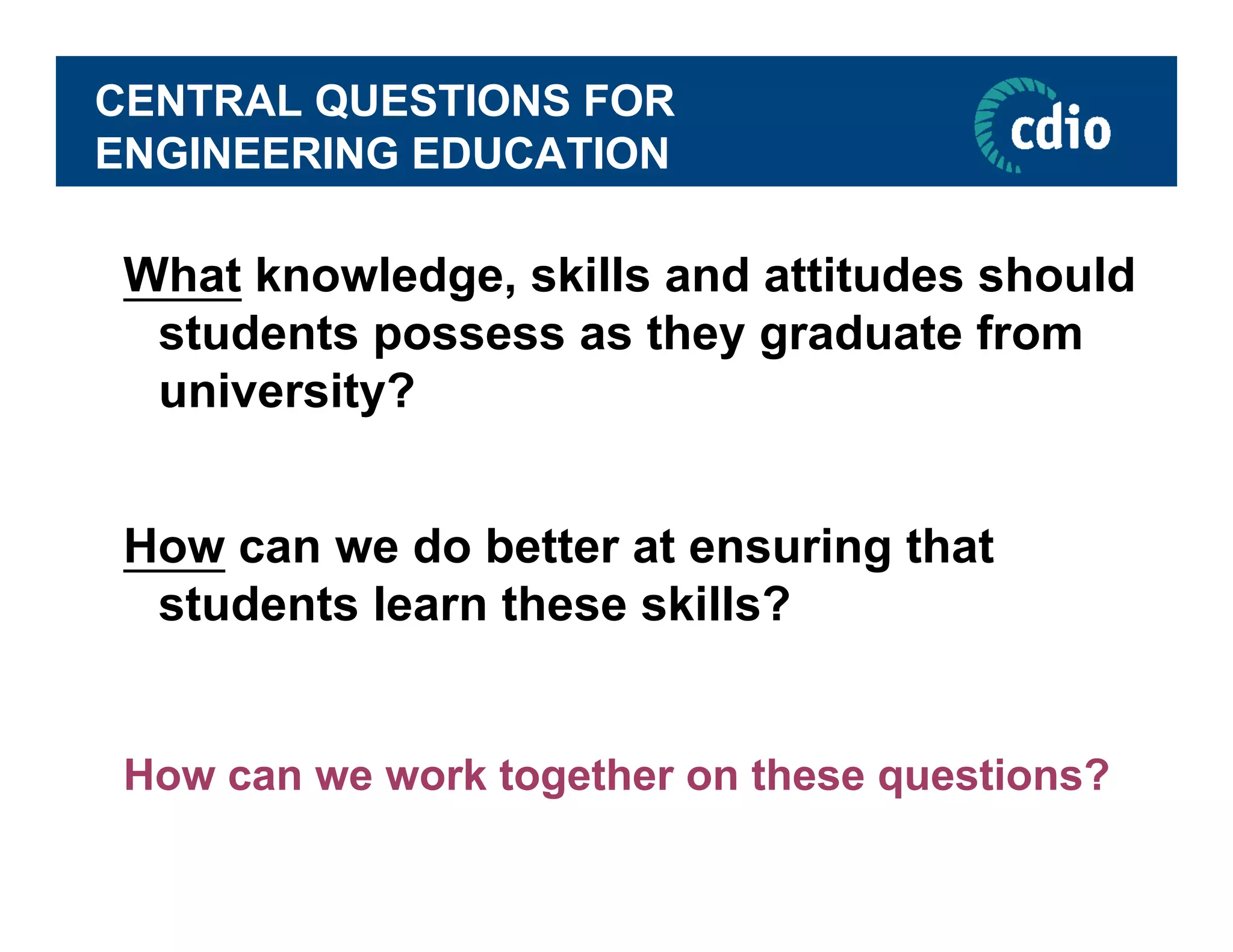 The Context of Engineering Education