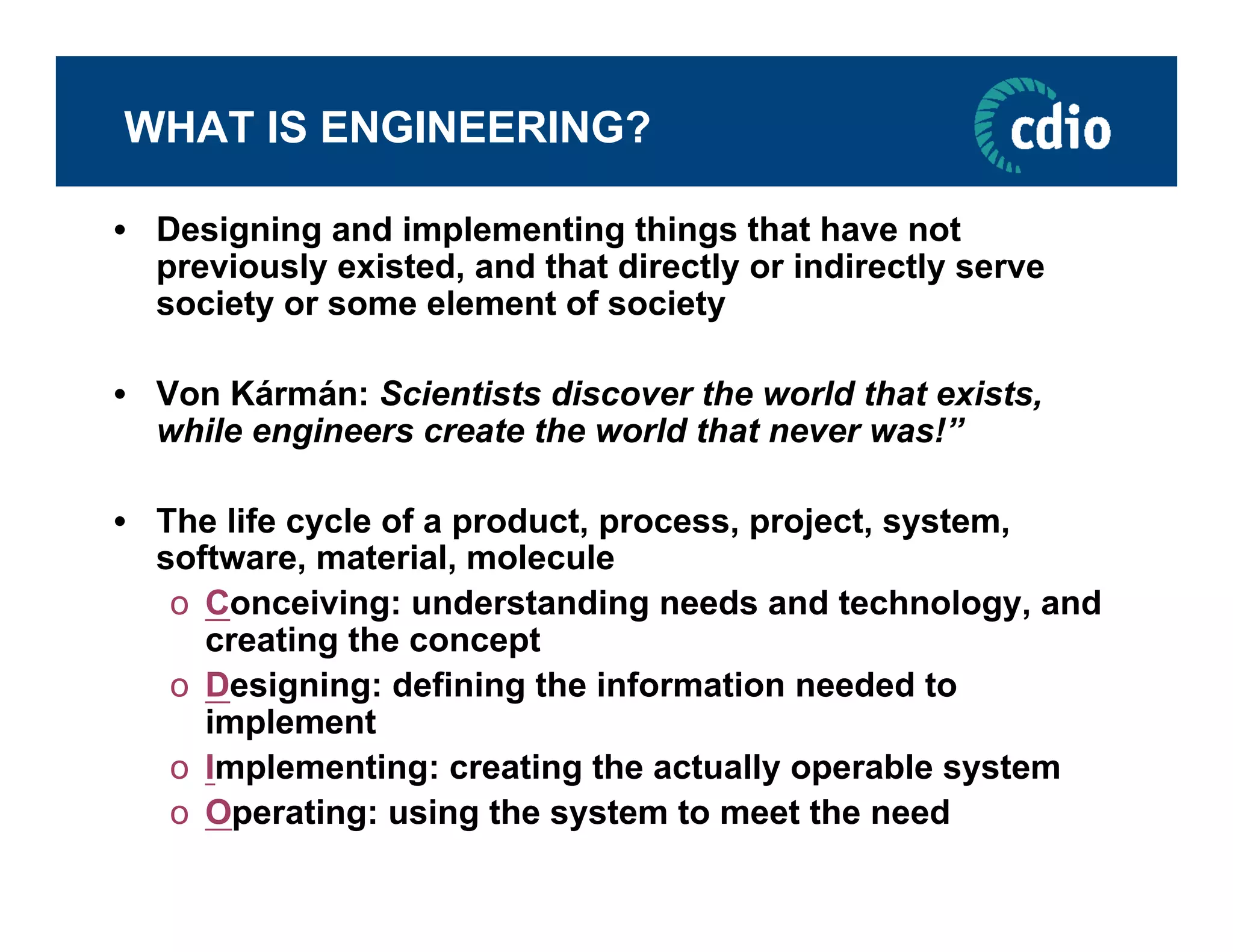 The Context of Engineering Education