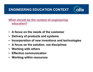 The Context of Engineering Education