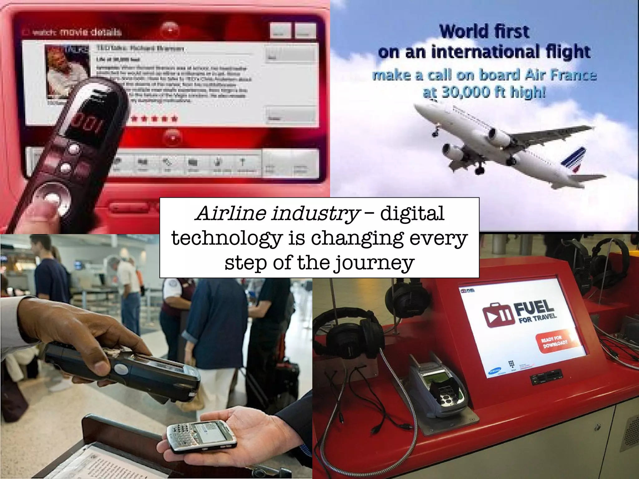 Airline industry  – digital technology is changing every step of the journey 