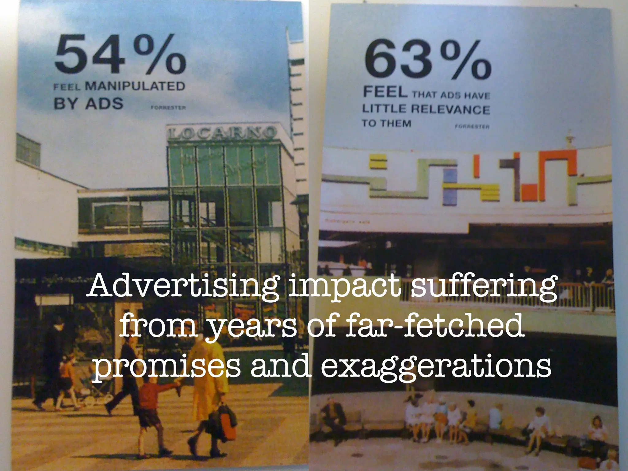 Advertising impact suffering from years of far-fetched promises and exaggerations 