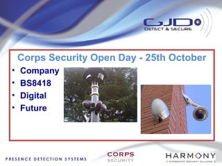 Corps Security Open Day - 25th October
•   Company
•   BS8418
•   Digital
•   Future
 