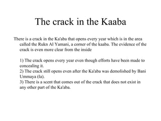 The crack in the Kaaba ,[object Object]