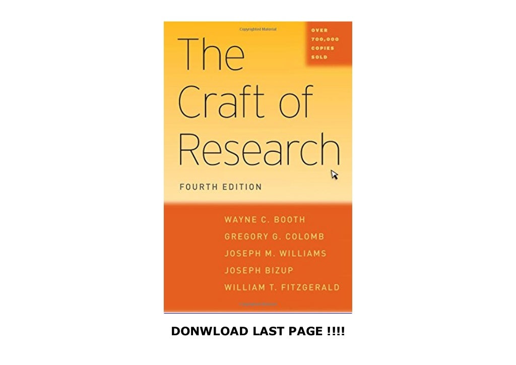 The Craft of Research, Fourth Edition (Chicago Guides to Writing, Edi…