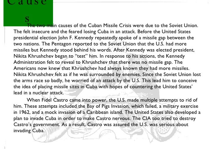 What Was The Underlying Cause Of The Cuban Missile Crisis Brainly Aulad Org