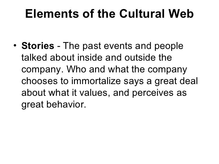 The Cultural Web 2 Elements Of The Cultural Web 2 Elements Of