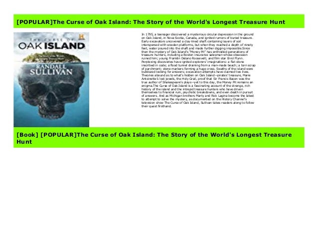 The Curse of Oak Island The Story of the Worlds Longest Treasure Hunt