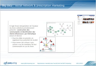 Big data : social network & prescription marketing




               www.softcomputing.com   Reproduction interdite sans l’accord écrit de Soft Computing   18/12/2012   38
 