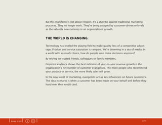 The Customer Evangelist Manifesto