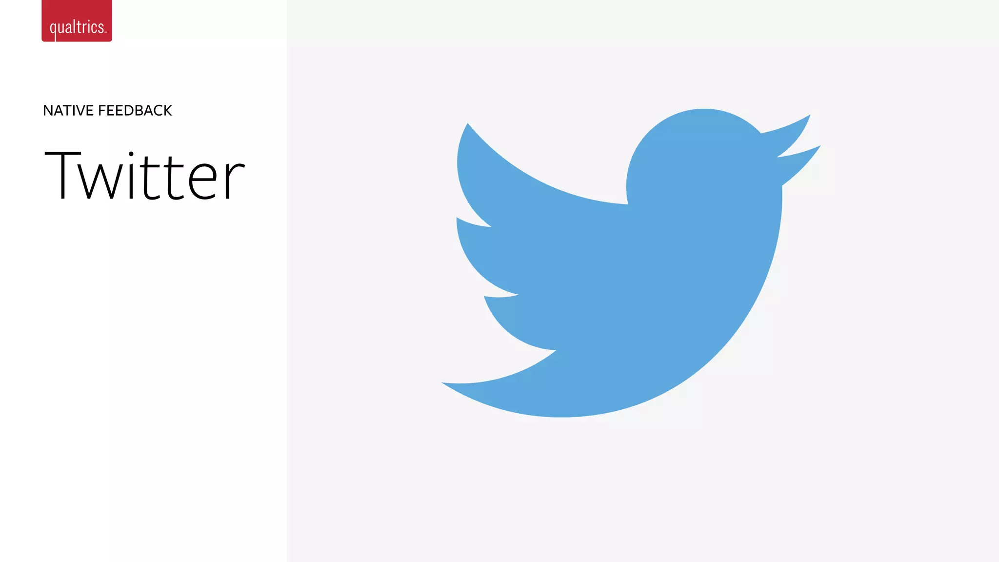 NATIVE FEEDBACK
Twitter
 