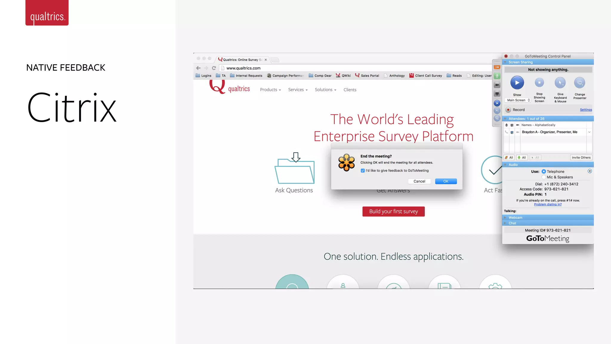 NATIVE FEEDBACK
Citrix
 
