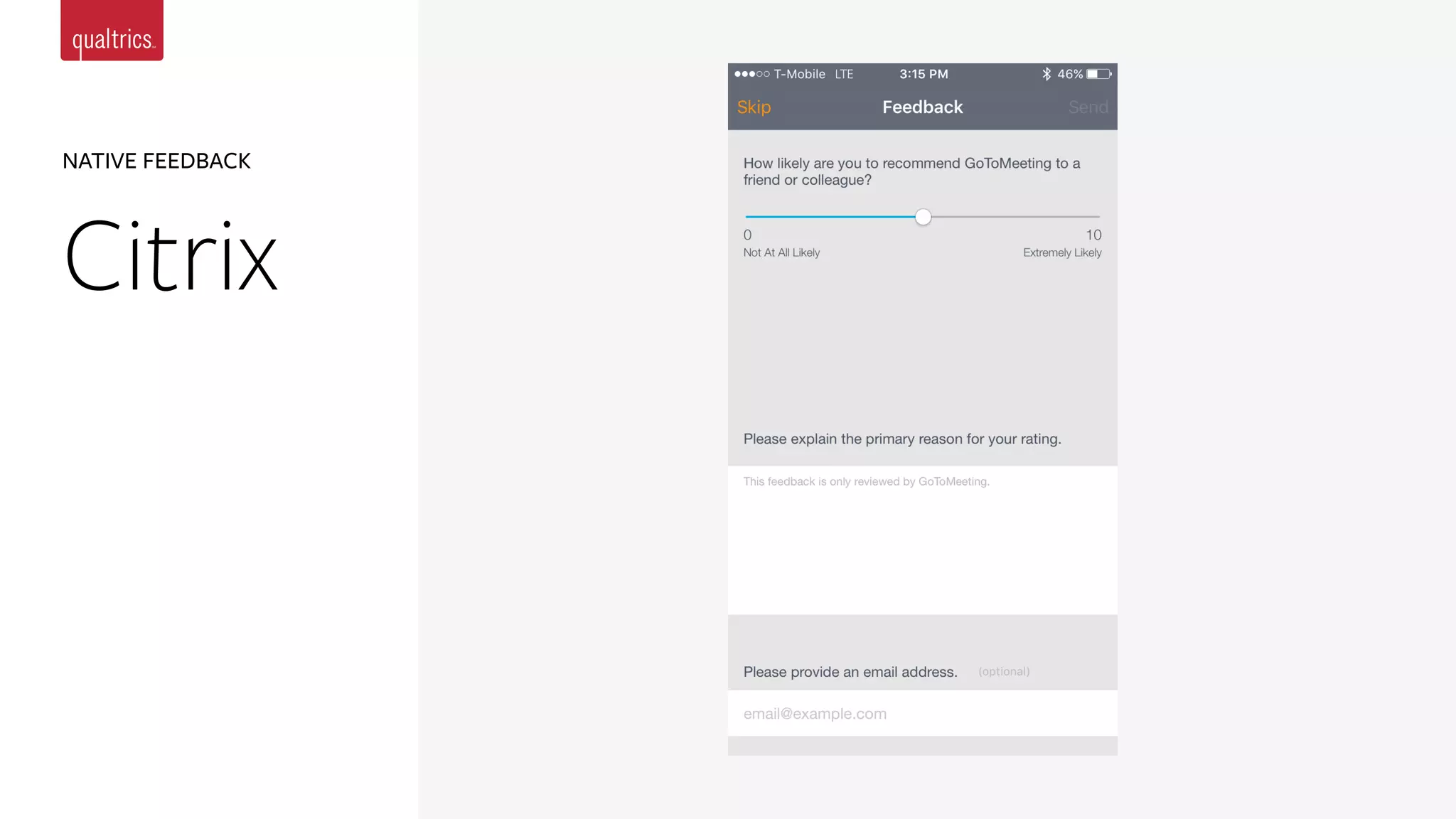 NATIVE FEEDBACK
Citrix
 