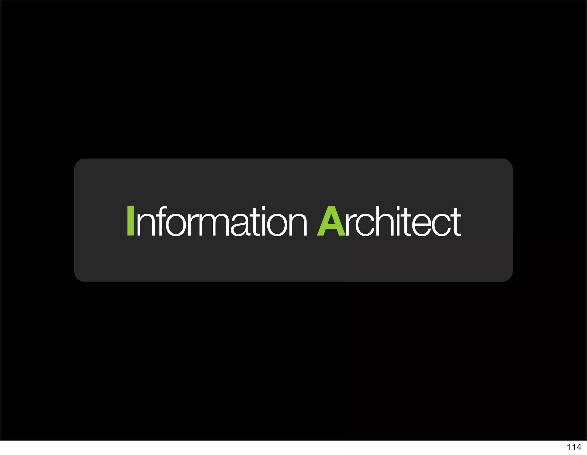 The Days of Web Standards "IA" 20070715