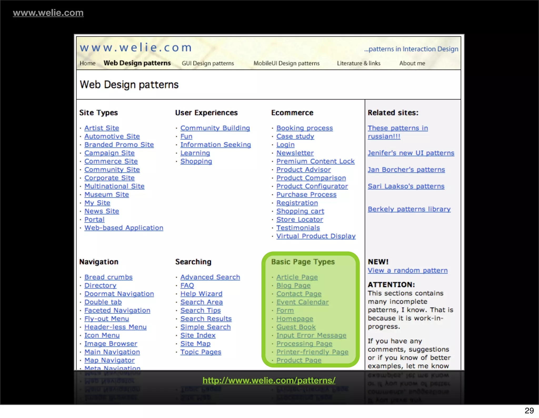 The Days of Web Standards "IA" 20070715