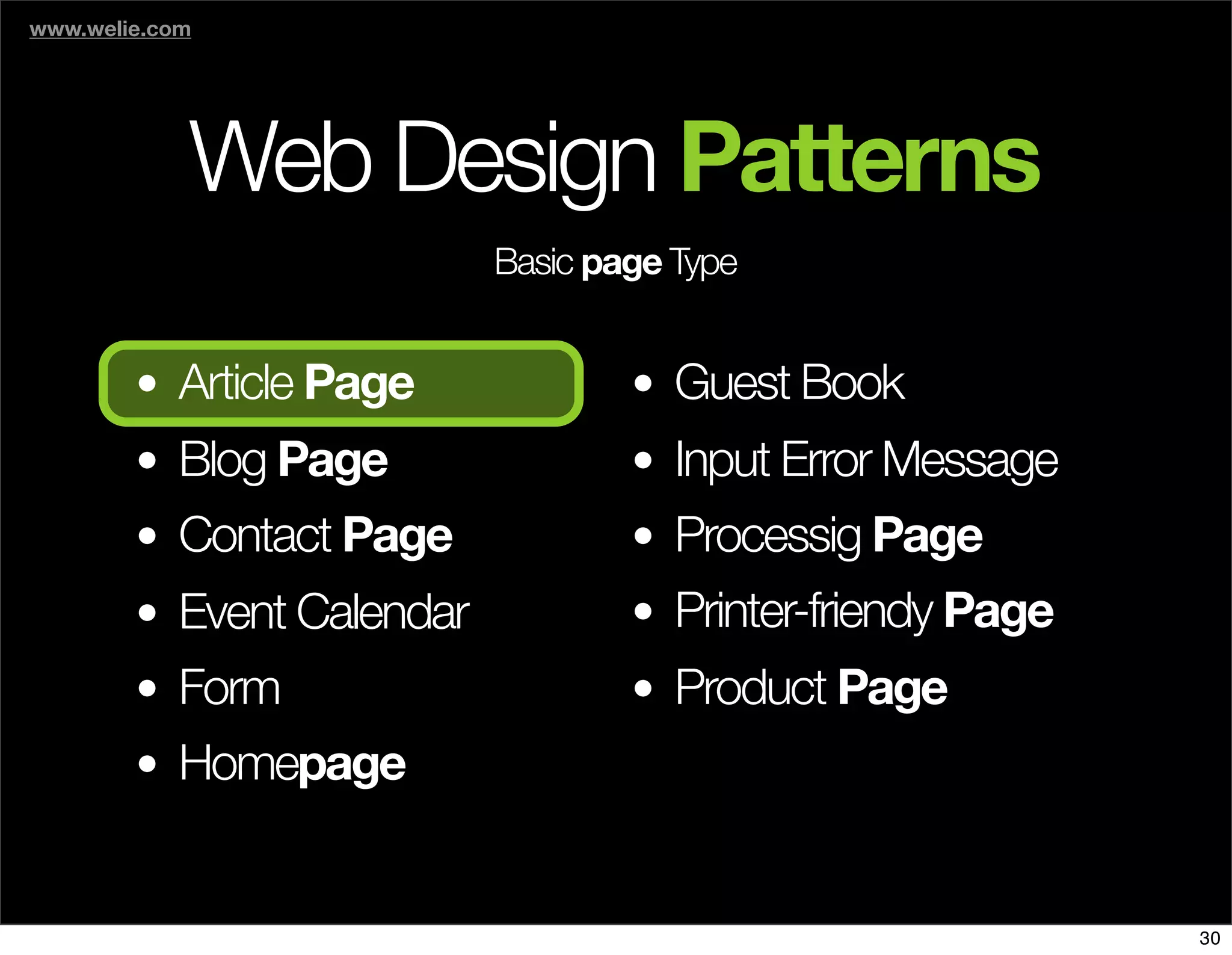 The Days of Web Standards "IA" 20070715