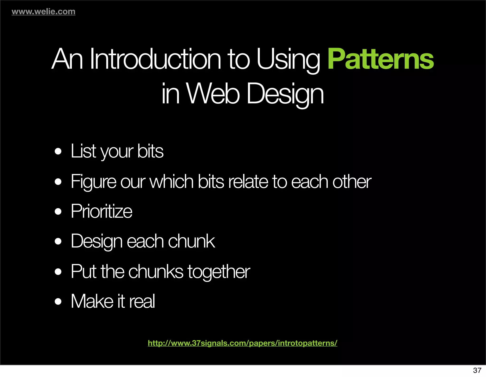 The Days of Web Standards "IA" 20070715