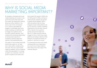 As marketers, a familiarity with social
media marketing and its value is now
par for the course. More than ever,
your buye...