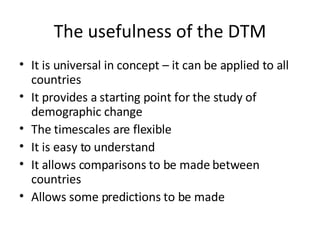 The Demographic Tranistion Model | PPT