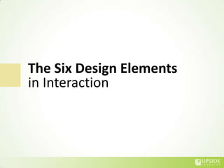 The Design Of Interaction For eLearning | PPSX