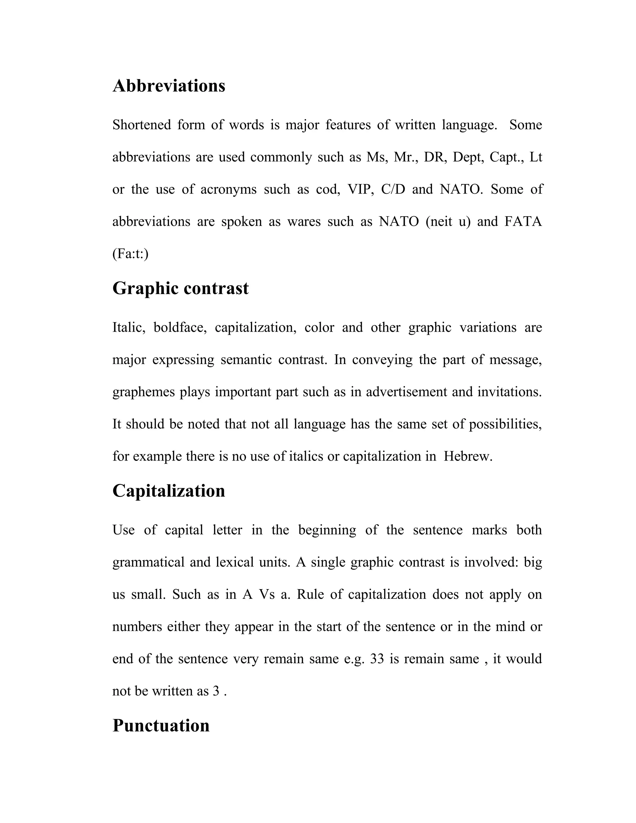 The Development Of Writing
