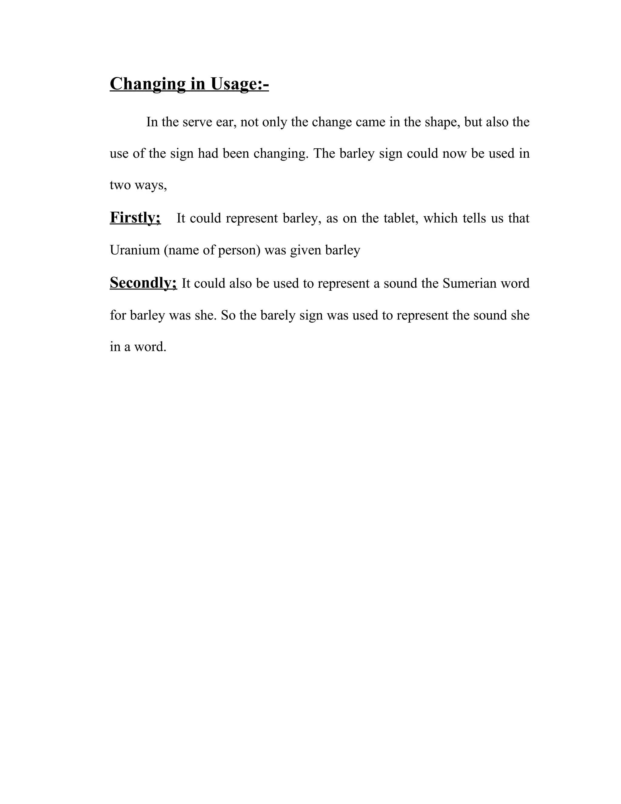 The Development Of Writing