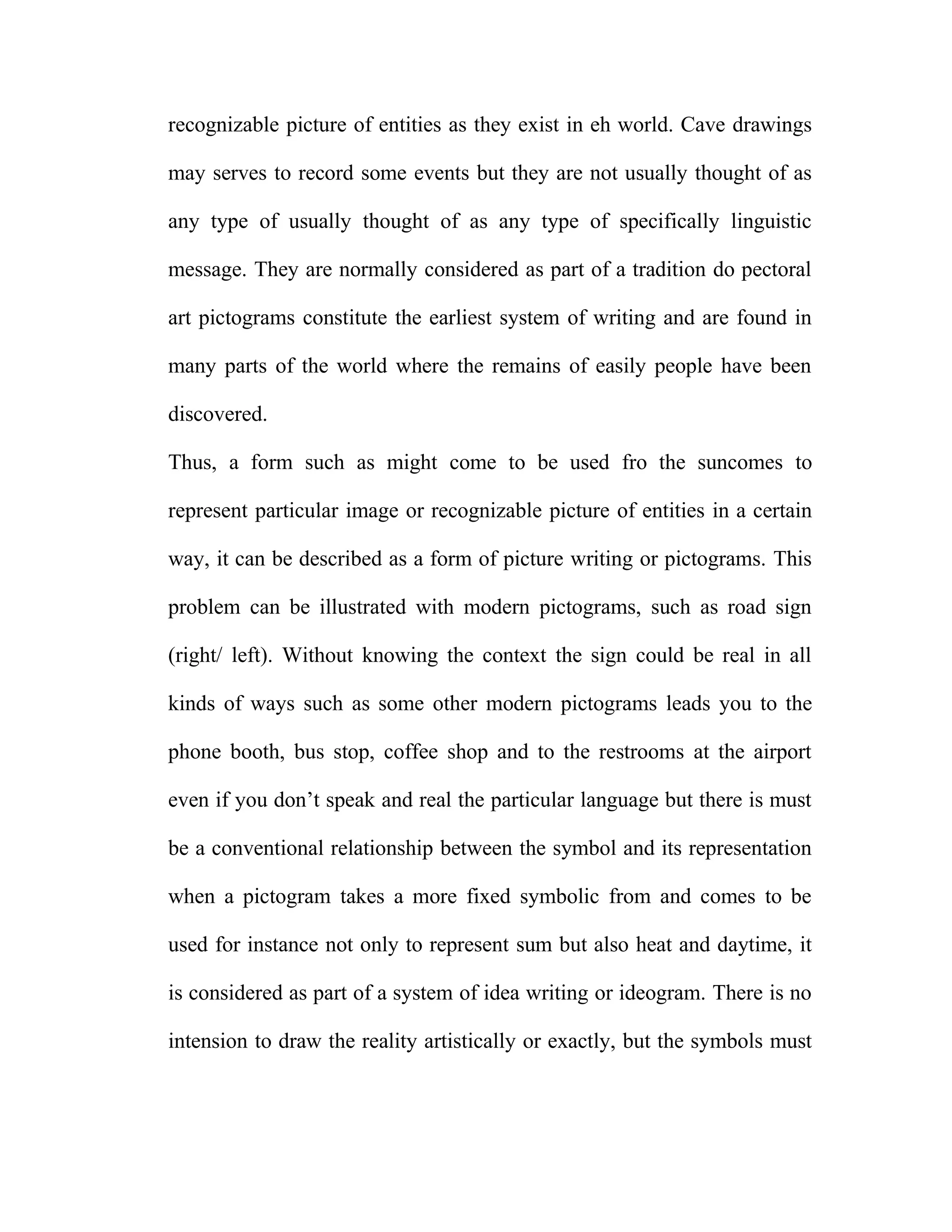 The Development Of Writing