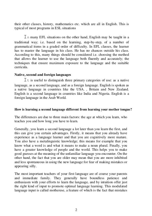 The differencebetweeneslandefl