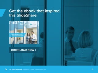 The Digital Brokerage: Developing a Digital Transformation Plan 12
Get the ebook that inspired
this SlideShare:
DOWNLOAD NOW ›
 
