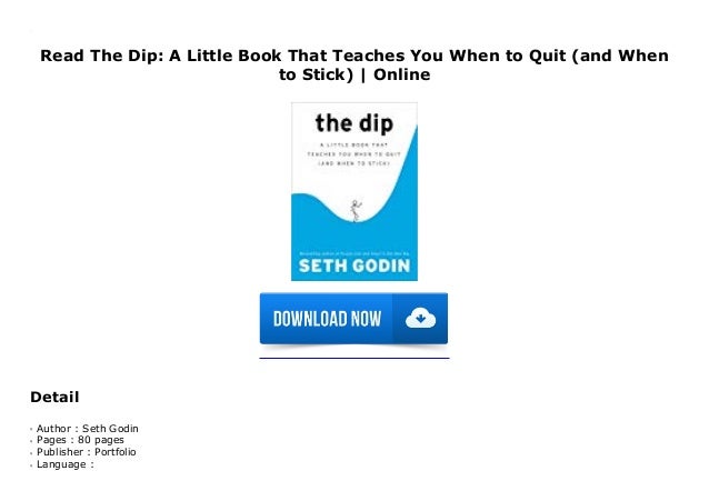 View Seth Godin The Dip PNG