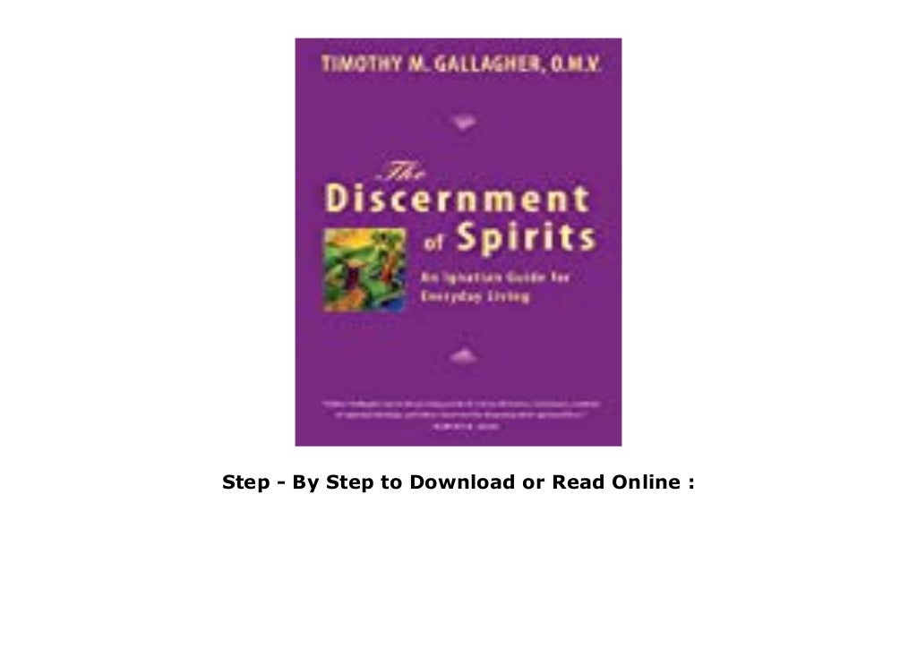 Book The Discernment Of Spirits An Ignatian Guide For Everyday Book The Discernment Of Spirits An Ignatian Guide For Everyday