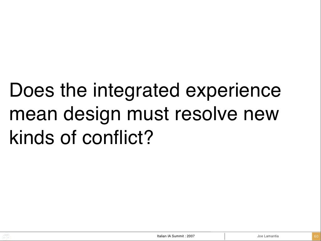 Does The Integrated Experience Mean