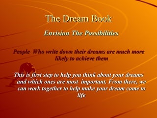 The Dream Book Revised 11 11 08 | PPT